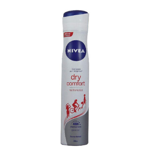 اسپری زنانه ضد تعریق نیوا مدل nivea dry comfort حجم 150 میل
