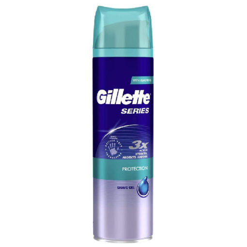ژل اصلاح ژیلت مدل Gillette series protection حجم 200 میل