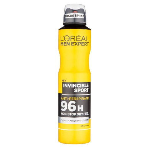 اسپری ضد تعریق لورال مدل loreal man expert incincible sport حجم 250 میل