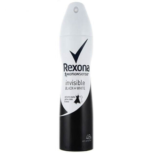 اسپری زنانه رکسانا Rexona Invisible Black White Clothes حجم 250 میل