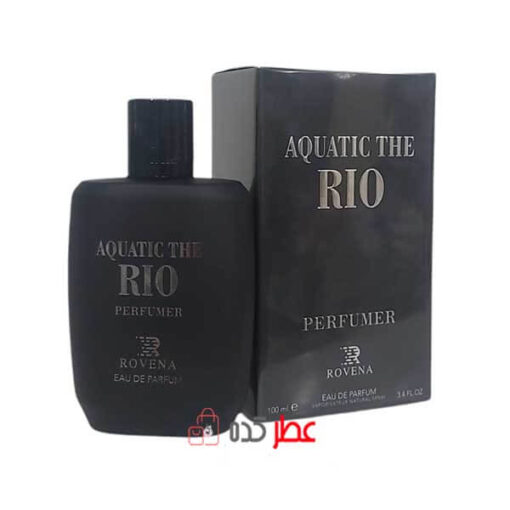 ادکلن مردانه روونا جیو مشکی Rovena Aquatic The Rio حجم 100 میل "جورجیو آرمانی جیو پارفومو"