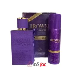 عطر زنانه فراگرنس ورد با اسپری Brown Orchid Amethyst حجم 80 میل "موگلر الین"